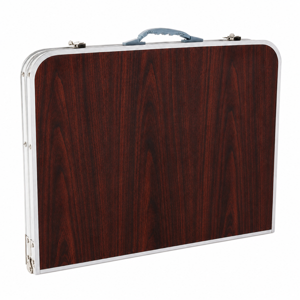 Складаний туристичний стіл для пікніка 120&times;60 см, регульована висота, з 4 табуретами. Коричневий 801524896/1 фото